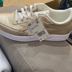 Rebook gold sneakers big kid